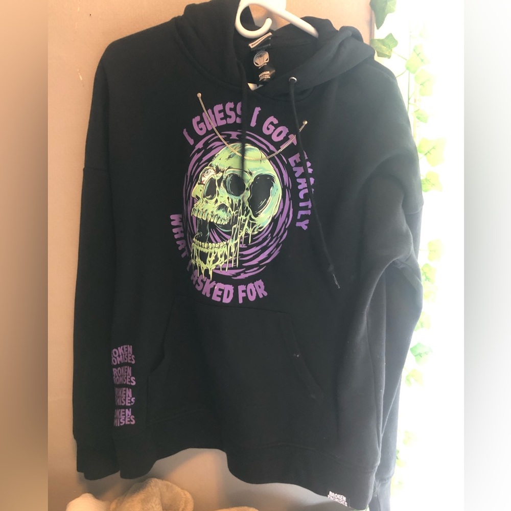 Black Graphic Hoodie